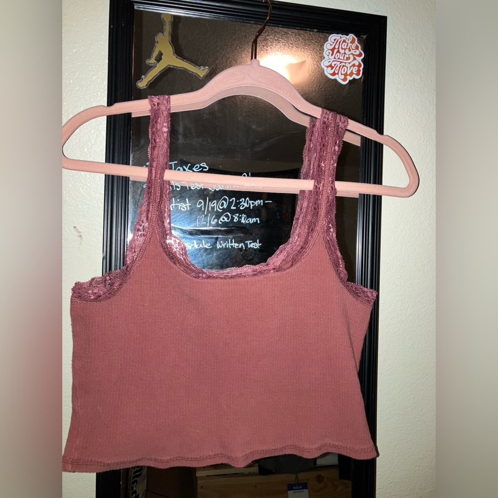 Red tank top